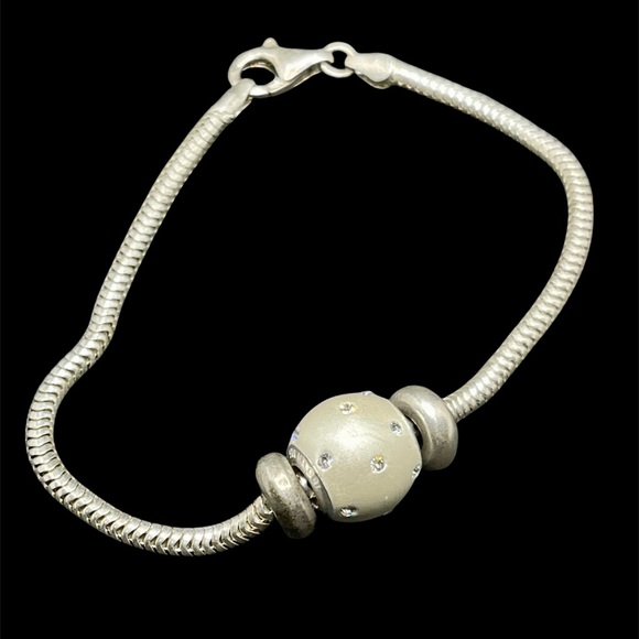 Sterling silver charm bracelet - Picture 6 of 7